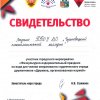 Свидетельство участника городского мероприятия
