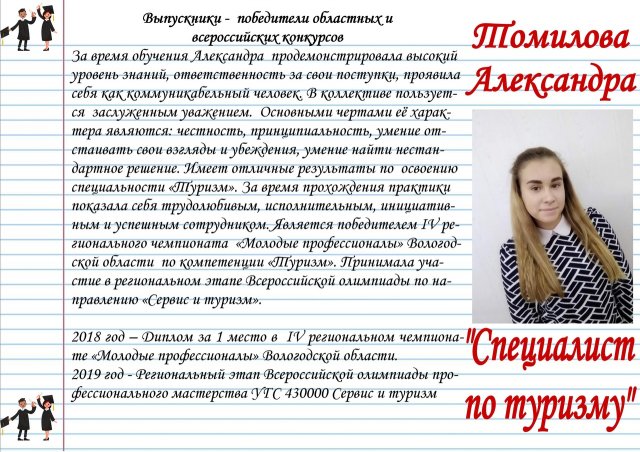 Томилова Александра