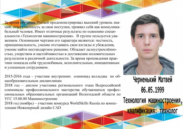 Черненький Матвей