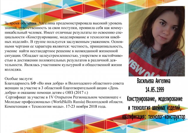 Васильева Ангелина